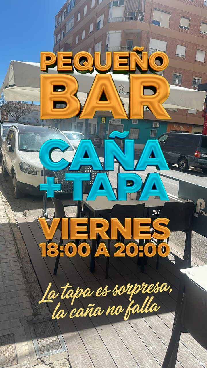 Promo sobre fotografía real del local